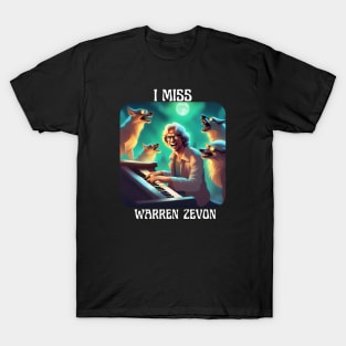 I Miss Warren Zevon Music T-Shirt